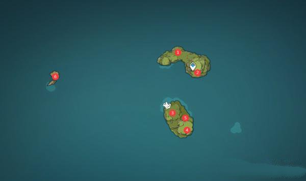 原神布丁岛|双双岛|破破岛|危危岛海岛宝箱位置坐标大全
