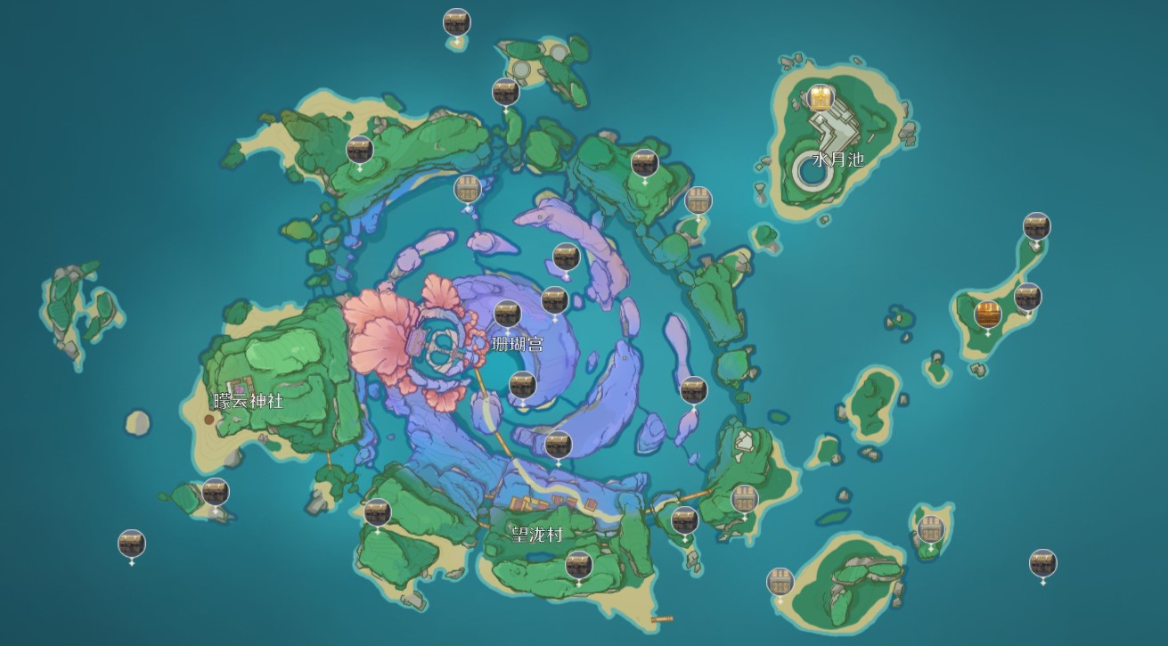 原神海祇岛全宝箱位置一览