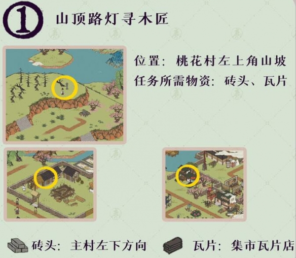 江南百景图桃花村最后的故事具体解谜过程一览